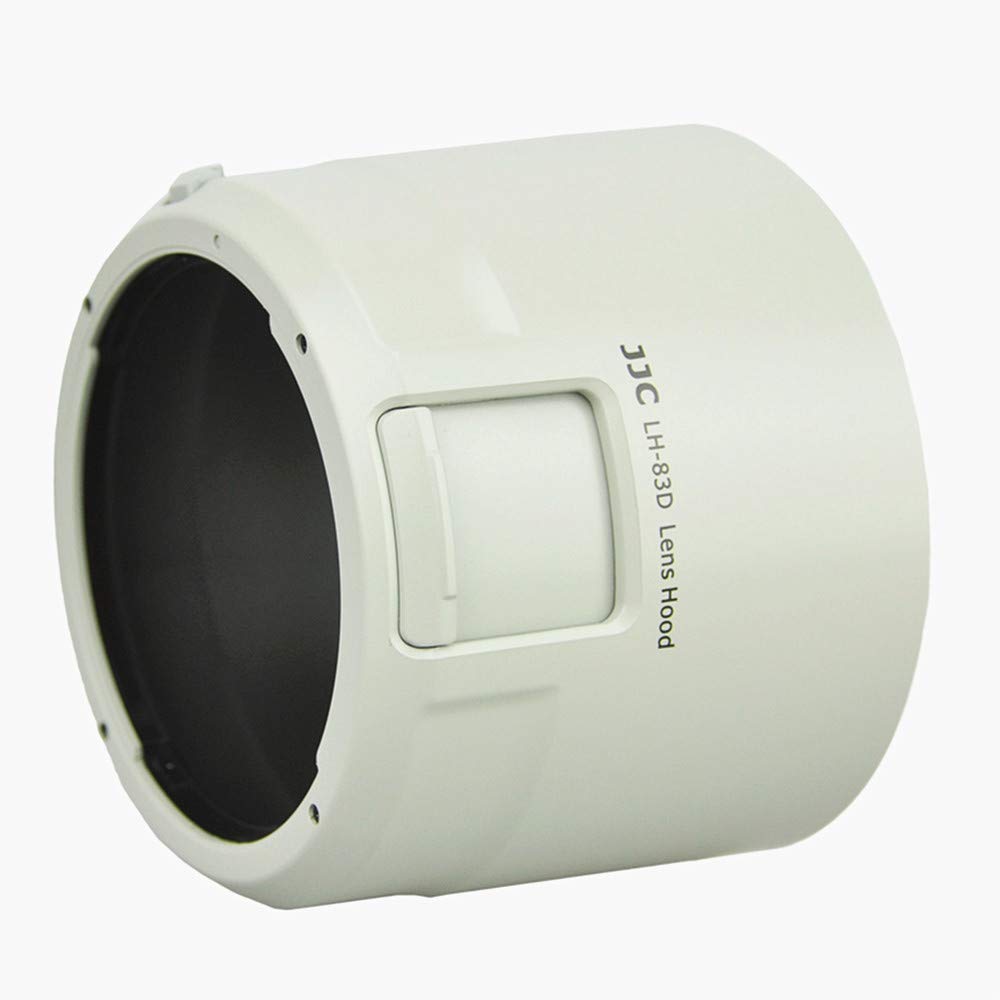 JJC Reversible Lens Compatible with Canon and Canon EF IS II USM Adjustable White Hood, ET-83D 100-400mm F4.5-5.6L Lens, Filter,