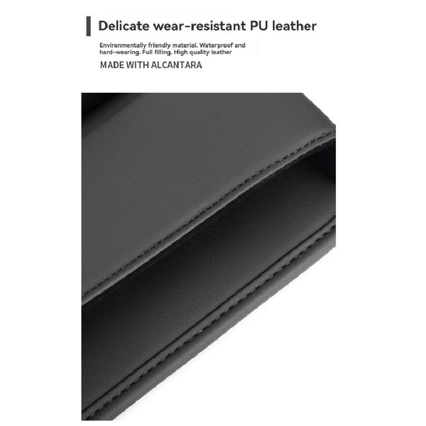 Multifunktionale Leder Auto Sitz Organizer Box Lückenfüller Mit Becherhalter Für Toyota Corolla Highlander Hilux Camry Yaris Rav4 CHR