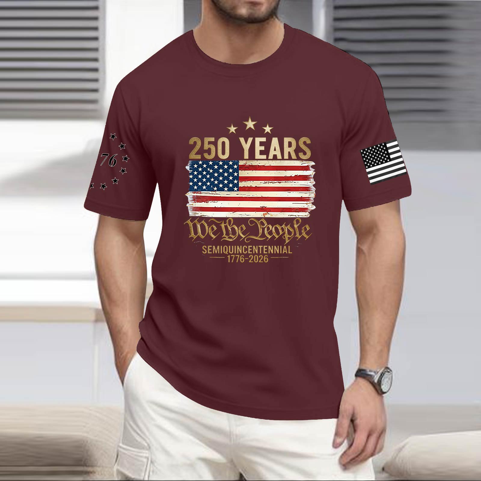 

Men s Casual Round Neck Lightweight Short-Sleeve Top M винний