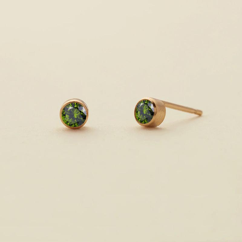 eManco Colorful Rhinestone Diamond-Studded Earrings, Stainless Steel Gold-Plated Ear Cuff.