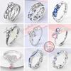 Rings Original 925 Silver Rings Simple Zircon Heart Ring for Wedding Valentine's Day Women Ring Jewelry Gift