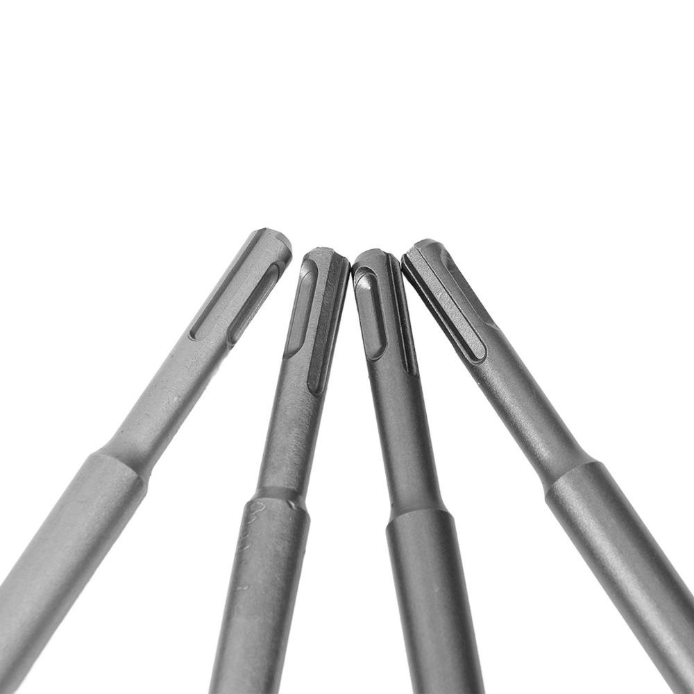 4pcs Pointed Chisel Hammer Drill Chisel SDS Plus Shank Masonry Chisel Bits  For Concrete Structure