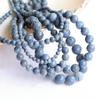 Blue Coral Natural Ocean Stone 4/6/8/10/12mm Beads 15"Strand Smooth Loose Spacer Beads for Jewelry Making DIY Bracelets Accessories