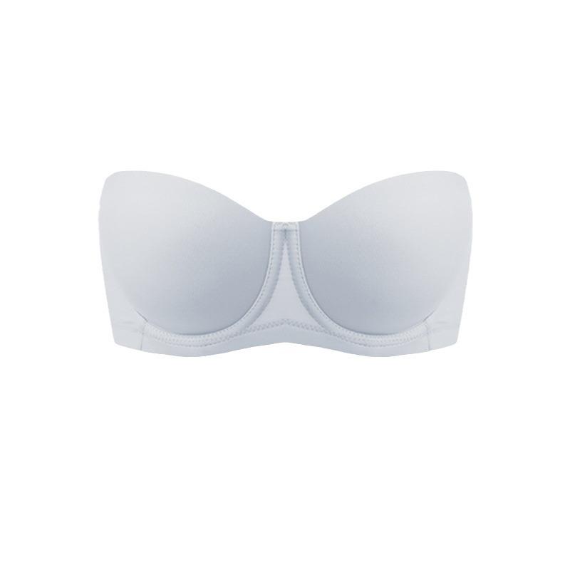 Summer Seamless Strapless Bra Large Size Thin Gathered Non-slip Invisible Underwear Anti-sagging Wedding Dress Tube Top Fat Mm