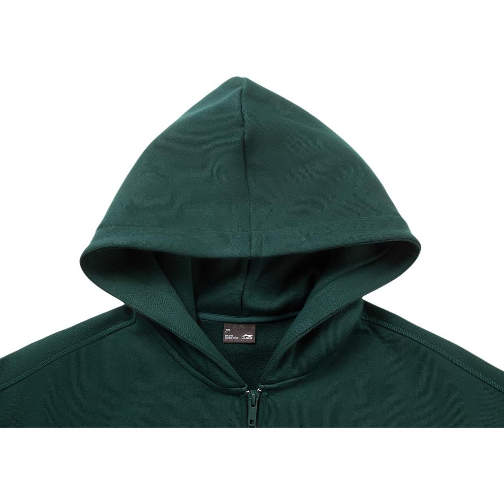 Li Ning Sports Lifestyle Series Fleece Hooded Letter Jacket Unisex Jacket AWDVC61-5