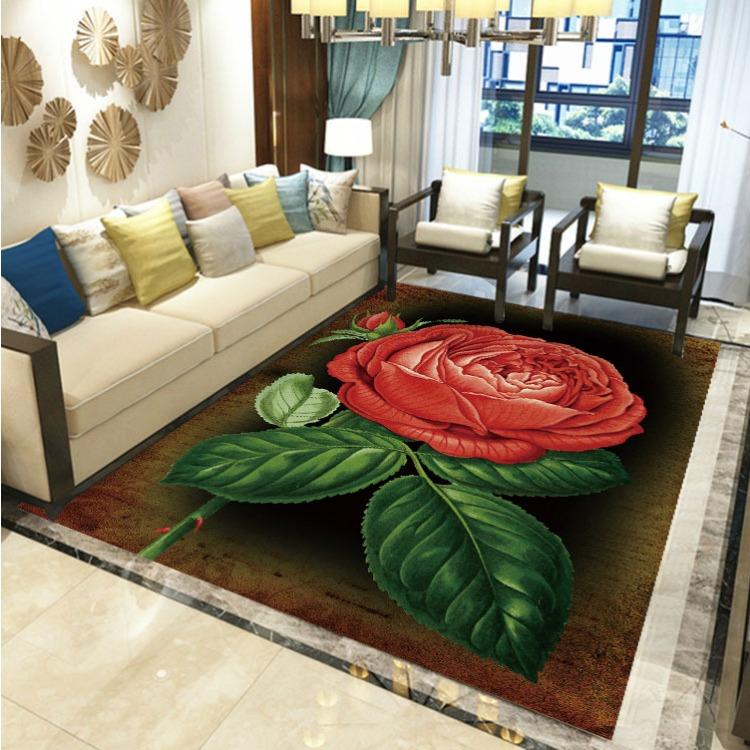 European Style Living Room Carpet Bedroom Bedside Carpet Dining Room Carpet Floor Mat Balcony Door Mat