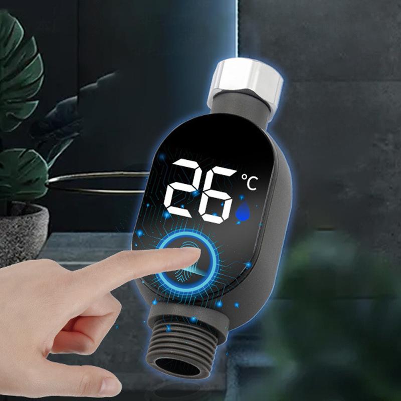 

Светодиодный дисплей Бытовой термометр для воды и душа 0-99℃ Термометр для воды Уход за ребенком Ванна Интеллектуальный измеритель температуры чёрный