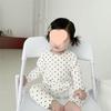 Sommer-Pyjama-Set für Mädchen mit Polka Dots - Kleinkind Zweiteiler Klimaanlagen-Hausbekleidung