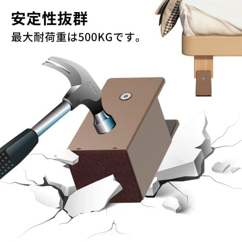 GAGUIUP Table Leg Extensions, 10cm Tall, Set of 4, Height Adjustable, for Kotatsu Tables, Adjustable Diameter from 0-5.4cm, Brown