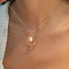 Youthway Elegant Freshwater Pearl Pendant Necklace For Women 18K Gold Plated Stainless Steel Necklace Fashion Jewelry Gift