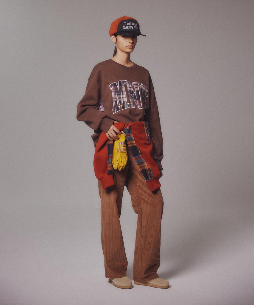 Minasu Corduroy Straight Pants_Brown