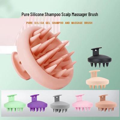 Massaggiatore per Cuoio Capelluto e Spazzola Shampoo in Silicone - Design Integrato per Styling e Cura dei Capelli