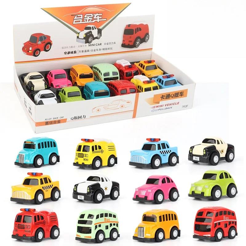 

Children s Toy Handheld Treasure Mini 5CMQ Version of The Pull-back Theme Alloy Car Model Can Be Equipped with Parking Scenes