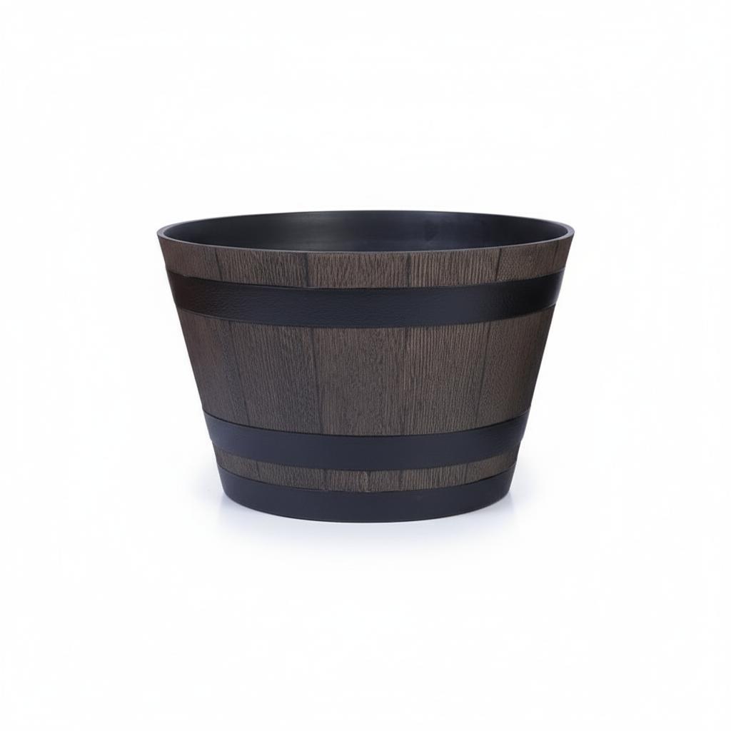Large Resin Wicker Planters Outdoor Garden Pots With Drainage Holes For Trees And Plants