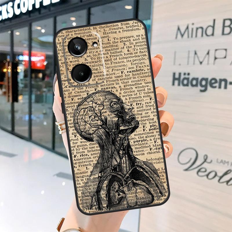 Medical Human Organs Brain Case For Realme 15 14 13 12 11 Pro Plus GT6 GT7 Pro C55 C51 C35 C53 C61 C65 C67 C63 C71 C75