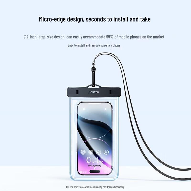 UGREEN Universal Waterproof Phone Pouch with Lanyard