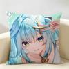 Faruzan Genshin Impact Cushion Cover Natural Linen Organic Fabric DoubleSided Printing Room Sofa Decor Pillow Case