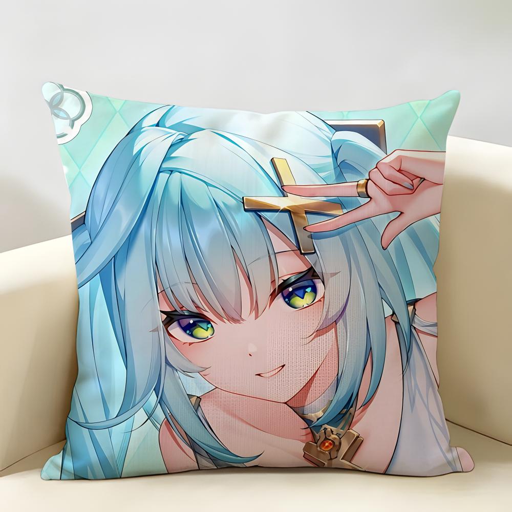 Faruzan Genshin Impact Cushion Cover Natural Linen Organic Fabric DoubleSided Printing Room Sofa Decor Pillow Case