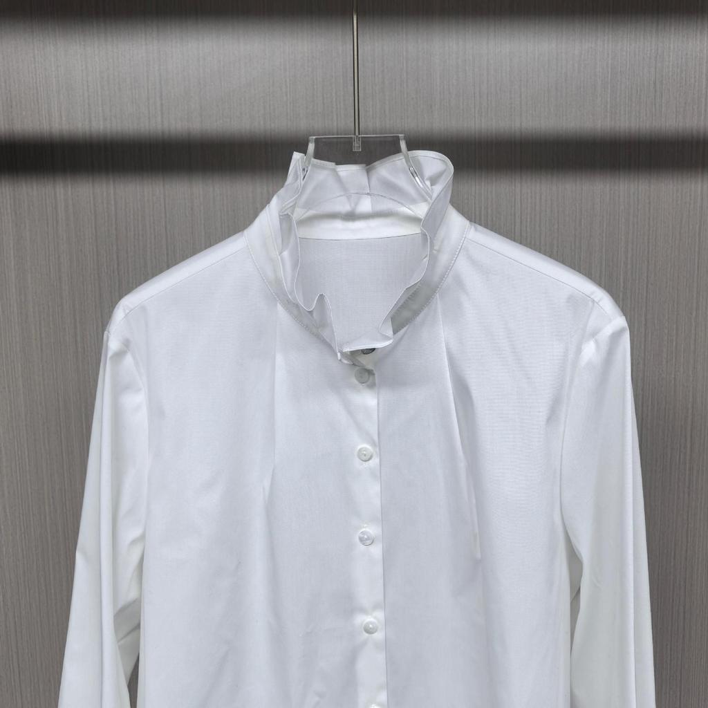Wardrobe 980+: Heiress-Style French Ruffle Stand Collar Shirt & Vest Dress Set