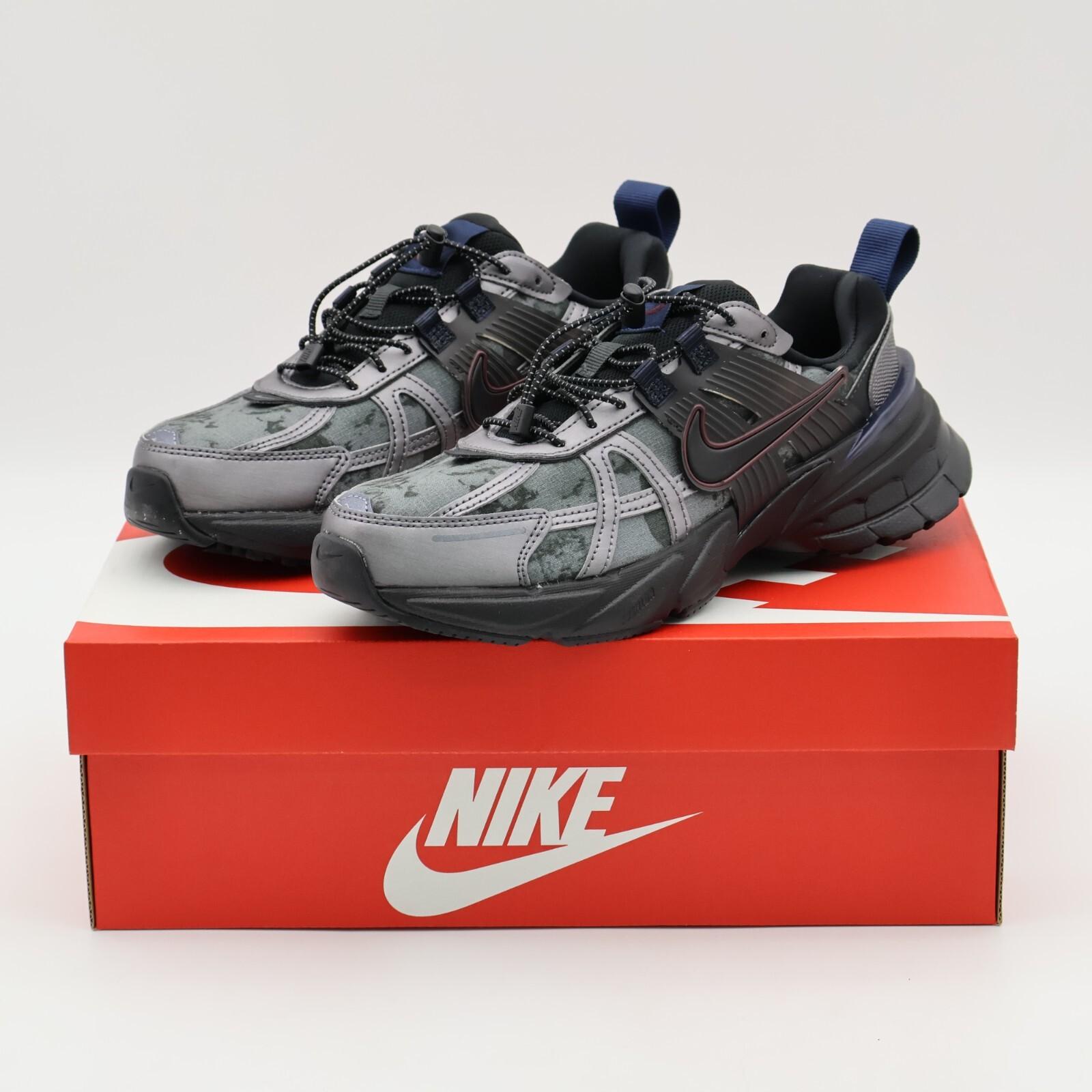 HQ4053-001 Nike V2K Run Metallic Dark Grey Black Dark Smoke Grey (Women s) 12W