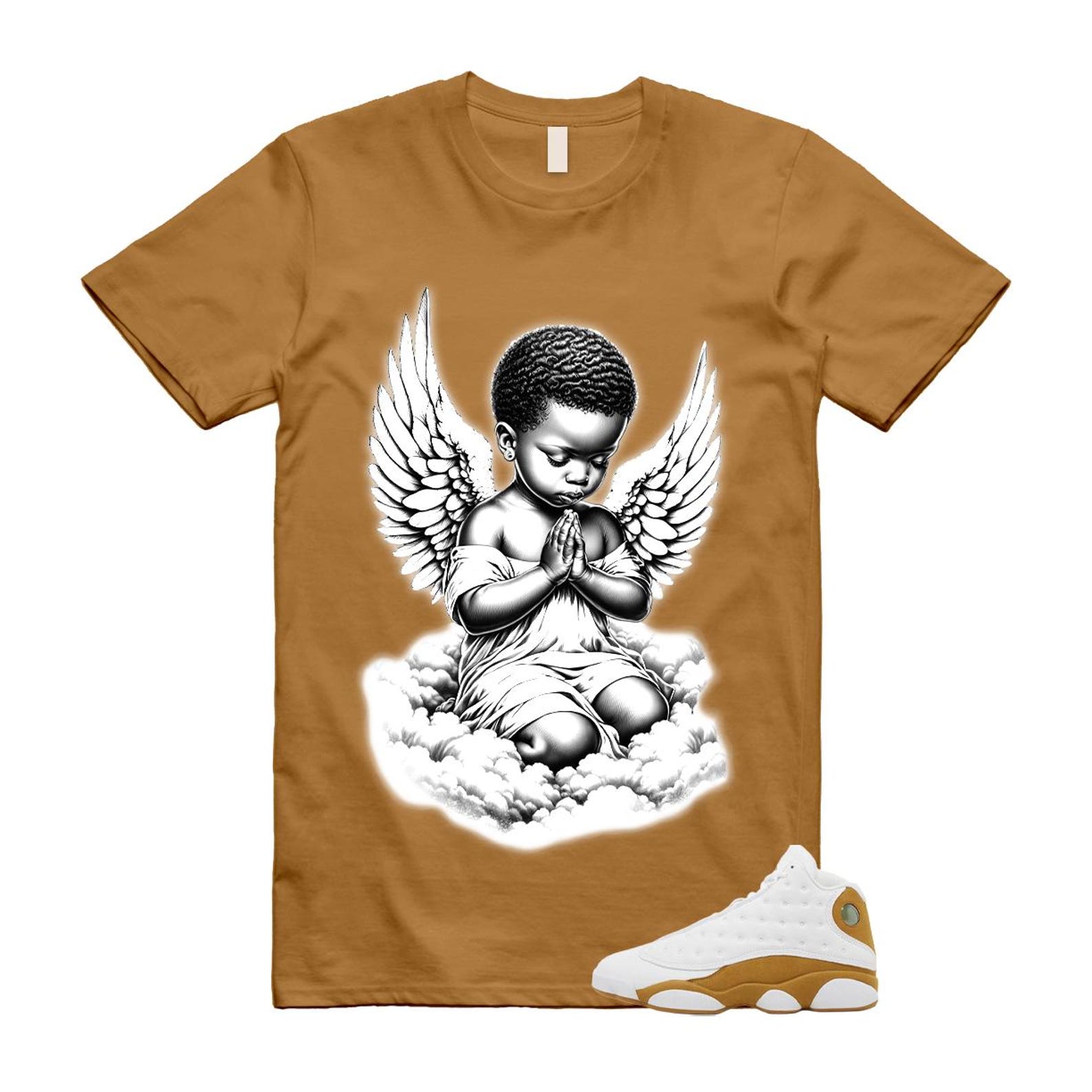 13 Wheat White T Shirt Match ANGEL 4XL