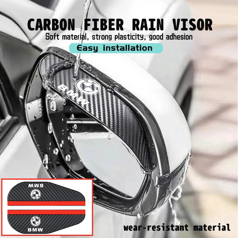 2PCS Car Rearview Mirror Rain Eyebrow Side Snow Sun Visor For BMW Performance X1 M3 M6 F01 F02 E34 E36 E60 F10 F20 X6 IK5