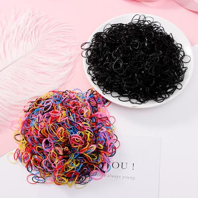 500/1000 Stück/Set Mädchen Einweg TPU Gummi Bänder Pferdeschwanz Halter Elastische Haar Bänder Kinder Scrunchie Mode Haar Accessoires