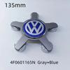 For VW Volkswagen Jetta MK5 Golf 4pcs 135mm Volkswagen Golf Polo Car Wheel Center Caps 5Pins Rim Hub Cover Hubcap Logo Badge Emb