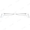 2PCS Black Chrome Front Bumper Day Light Fog Lamp Trim Cover Frame Cap For BMW 5 Series G30 G31 2018
