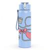 1PC Nurse Stethoscope Bow Heart 750ml Color Plastic Sports Water Bottle Leakproof Flip Straw Lid Suitable for Sports Office Home Use