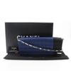 Chanel Chocolate Bar Shoulder Bag A17829 ChainShoulder Blue Satin Women Used