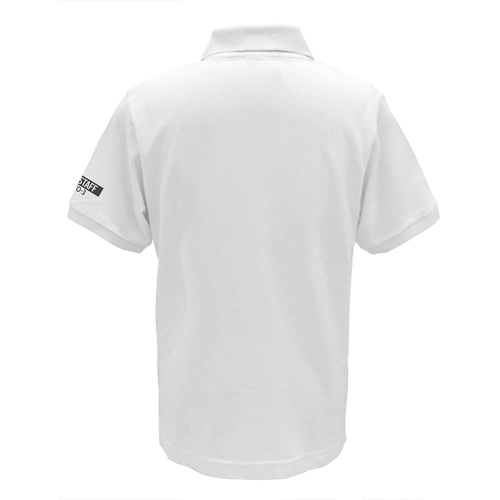 COSPA EVANGELION NERV Embroidered Polo Shirt, White, Size L