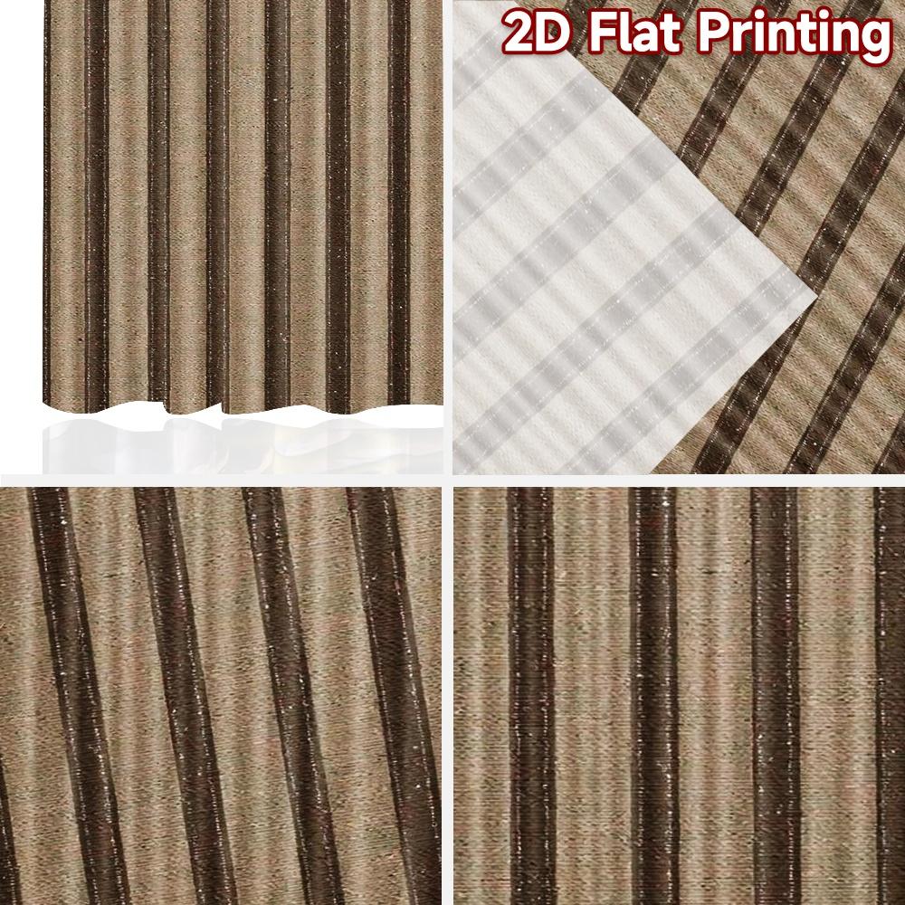 2D flat Photography Backdrop Party Backdrop Brown Vertical Stripes 100% Polyester Vibrant Reunion for Booth seats and studio