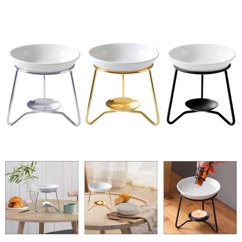 Decorative Ceramics Essential Oil Burners Aromatherapies Scent Diffuser Tealight Candle Holder Rack for Meditations Room