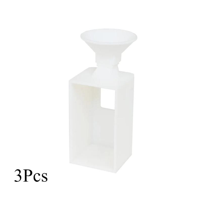 3Pcs Drills Funnel for Square Round Container Box 5D Diamond Painting Art Embroidery Bead Sorting Storage Accessory.