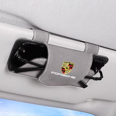 Kryt sluneční clony do auta Pouzdro na brýle Úložný box na sluneční brýle Klipy Pro Porsche Cayenne Panamera Macan Boxster 911 Carrera 928 944 Příslušenství