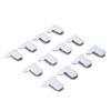 12PC Padded Comforter Clips Compact Multifunctional Metal and Foam Padded Blanket Fasteners