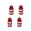 4PCS Tire Valve Stem Caps Universal Aluminum Alloy Hex Grip Dustproof Covers for Cars Motorcycles and Bicycle Wheels Valve Stems 1