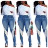 DZ2042-A1 ג'ינס אופנה קז'ואל לנשים אירופאיות ואמריקאיות