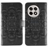 For OnePlus Ace 5 5G/Ace 5 Pro 5G/13R 5G Case PU Leather Mandala Imprinted Design Wallet Phone Cover with Wrist Strap