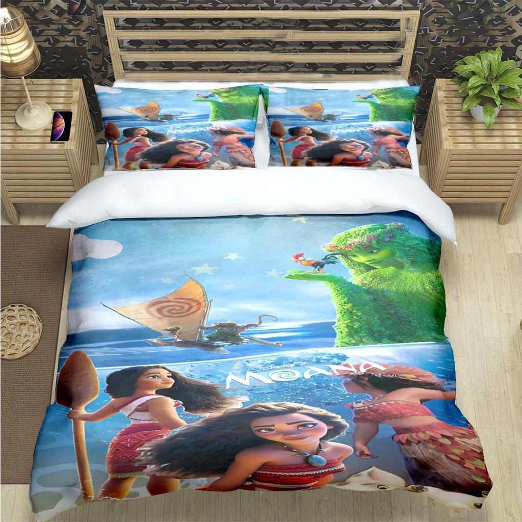 Fashion Print Moana Bedding Sets Bed Supplies Set Duvet Cover Bed Comforter Set Bedding Set child Birthday Gift