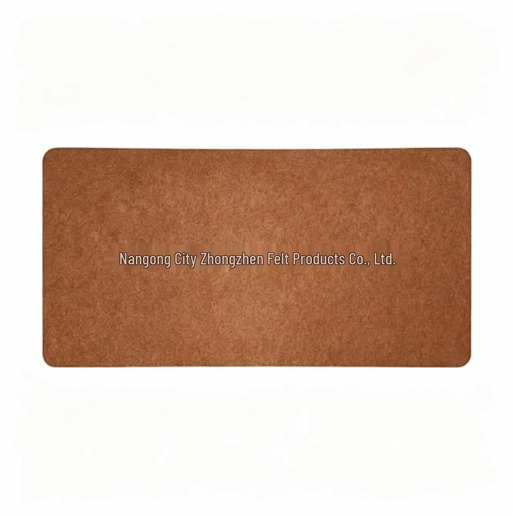 Eco-Friendly High-Density Felt Desk Mat - Non-Slip, Shock-Absorbing, XL Mouse Pad & Keyboard Wrist Rest for Students