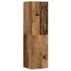 Wall Mounted TV Cabinets Set of 3 Rustic Wood Look Engineered Wood