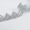 2 Yards Sequined Lace Trim Fabric Ribbon DIY Crafts 4CM Wide