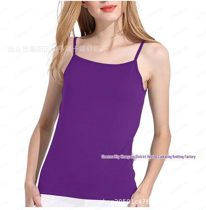 2026 Cross-Border E-Commerce Camisole with Built-in Bra Pads - Versatile Vest for Inner & Outer Wear with Stylish Back Design