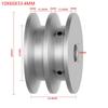 1 Piece  Aluminum Alloy Double V Belt Pulley  Fixed Bore Pulley Wheel For Replacement Accessories Diameter 60mm 80mm 100mm