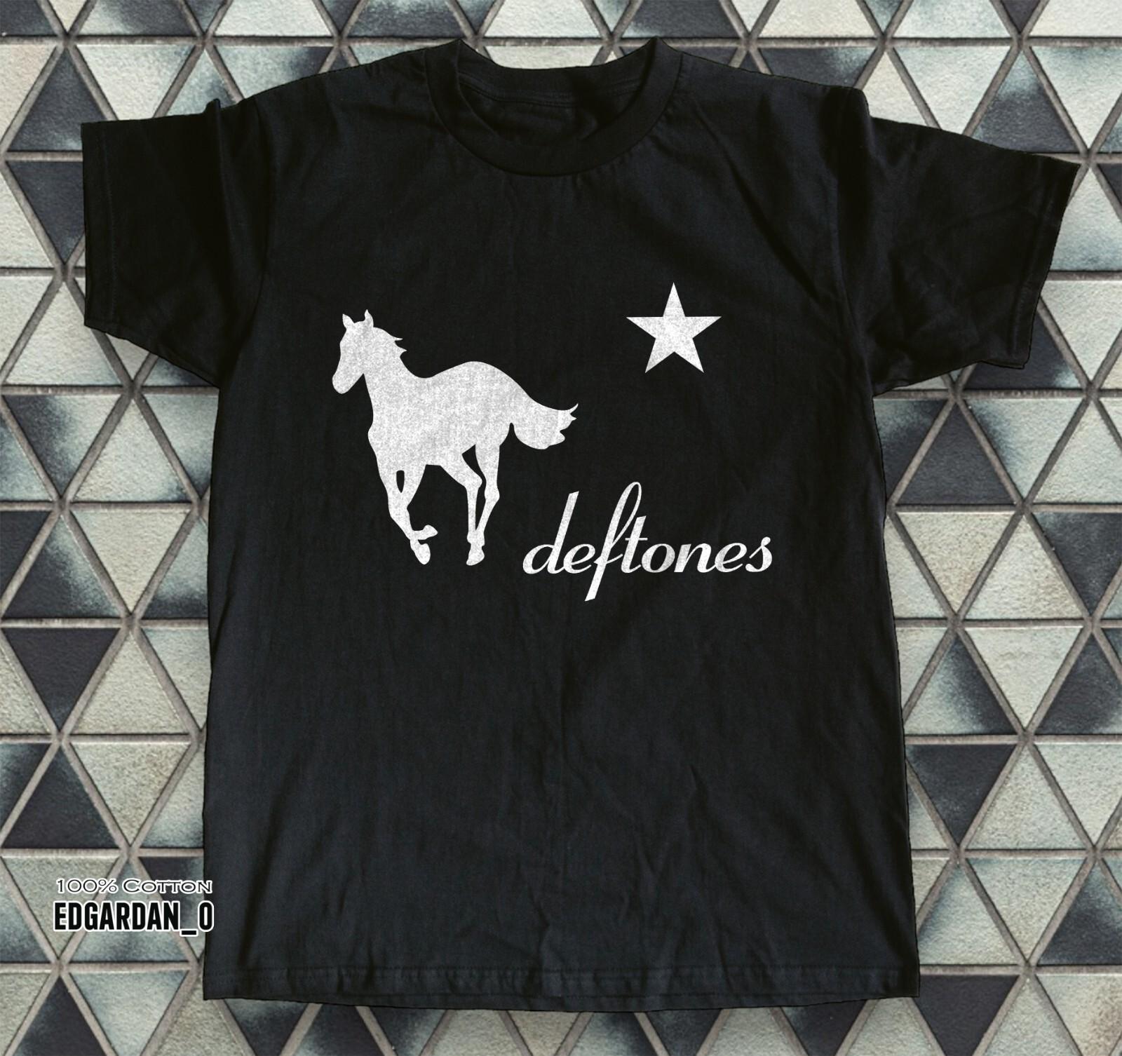 Deftones White Pony Logo Rock Band Black Unisex T-shirt Size S-5XL XXXL