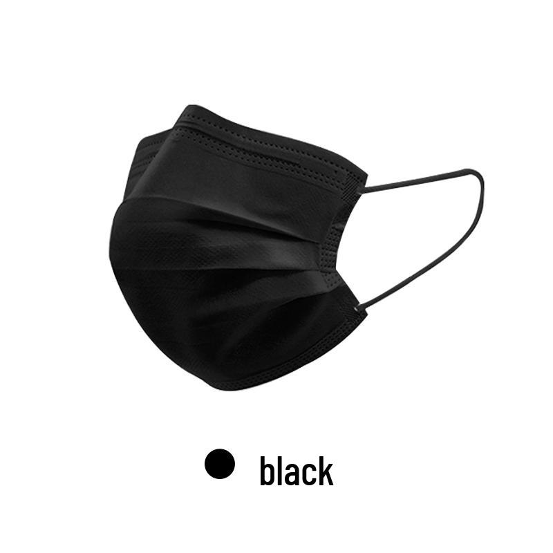 Disposable Breathable Summer Face Mask - Single and Double Layer, Black & White