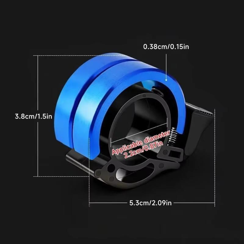 Lightweight Hidden Bicycle Bell Aluminum Alloy Loud Crisp Sound No Extra Burden for Casual Road Cycling Rides