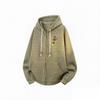 Unisex Vintage Knit Hooded Cardigan Oversized Casual Sweatshirt Streetwear